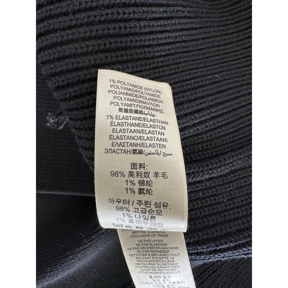 Women's Burberry Knit Jacket Size L Black - Picture 12 of 13